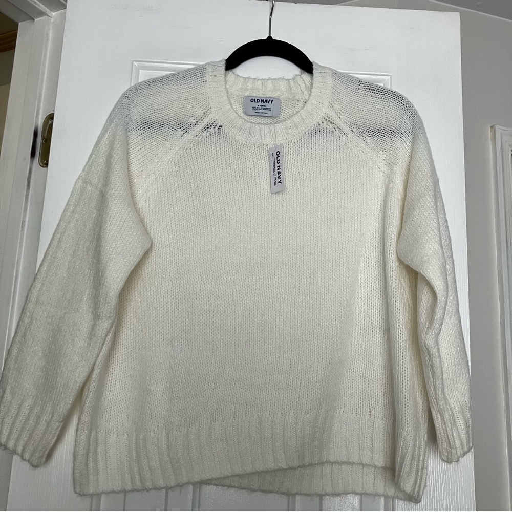 NWT Old Navy Cozy Shaker Stitch Pullover Crew Neck Sweater S Petite